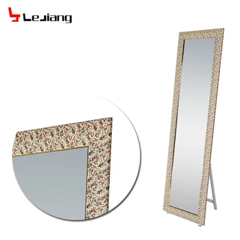 Pink Oval Shaped Standing Floor Mirror Lm 870 2 Buy Standing