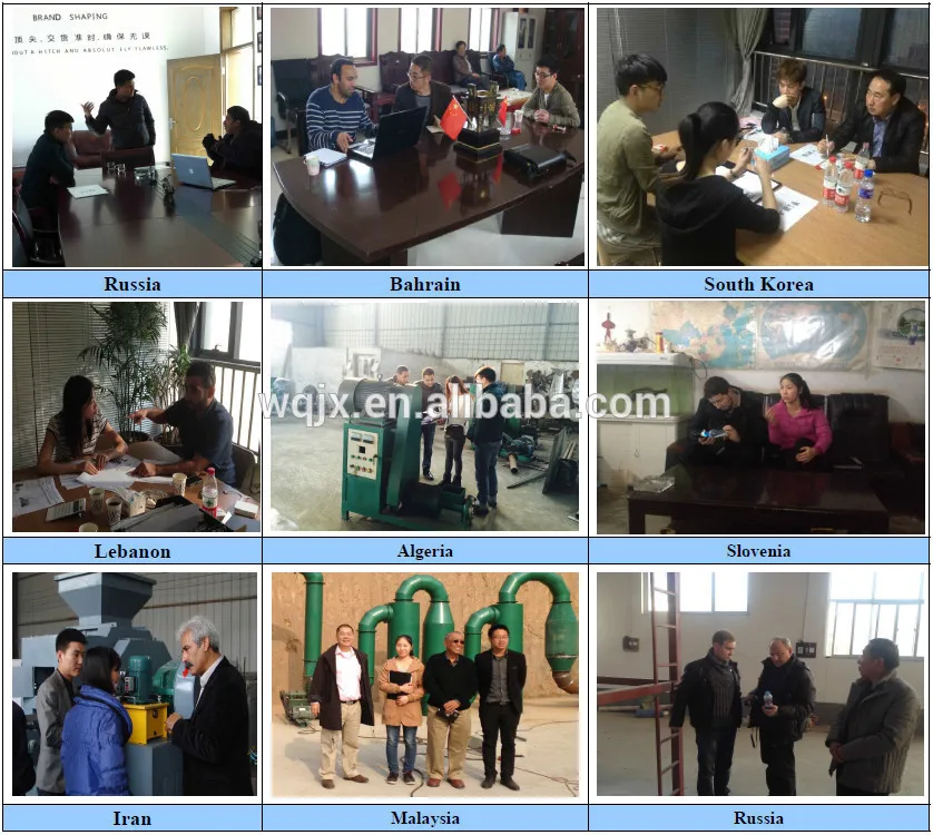 clients of charcoal making machine