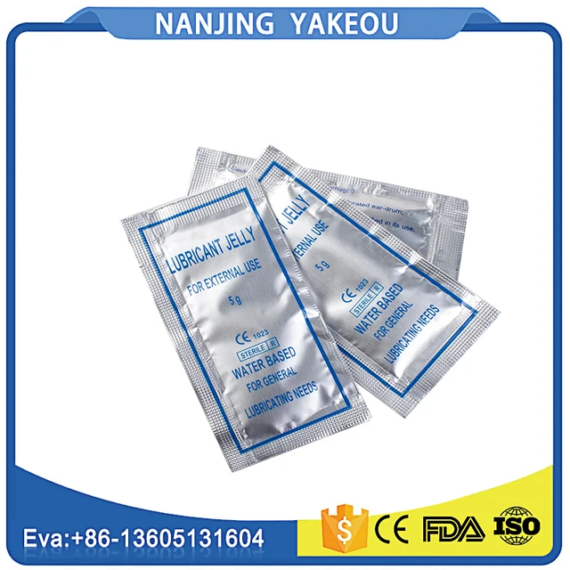 ce approved disposable lubricant jelly sterile