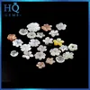 Mother of pearl colors shell carve flower beads