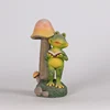 reading frog garden statue garden solar light frog