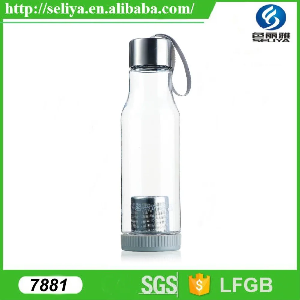 500ml Bpa Free Plastic Tea Filter Tritan Water Bottle With Stainless