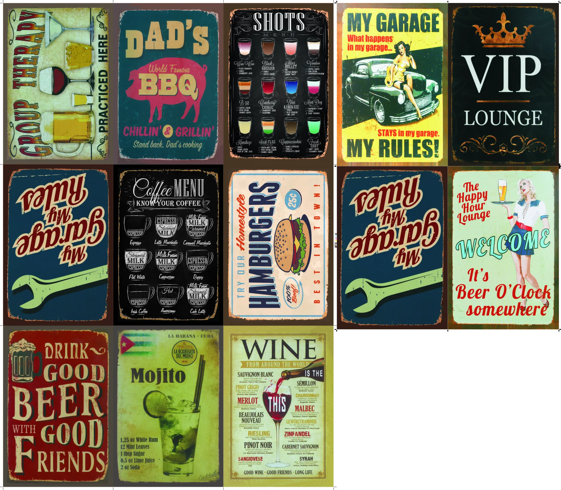 Wholesale Custom Shape Embossed Tin Vintage Metal Signs Buy Metal