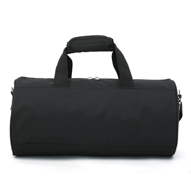 plain black gym bag