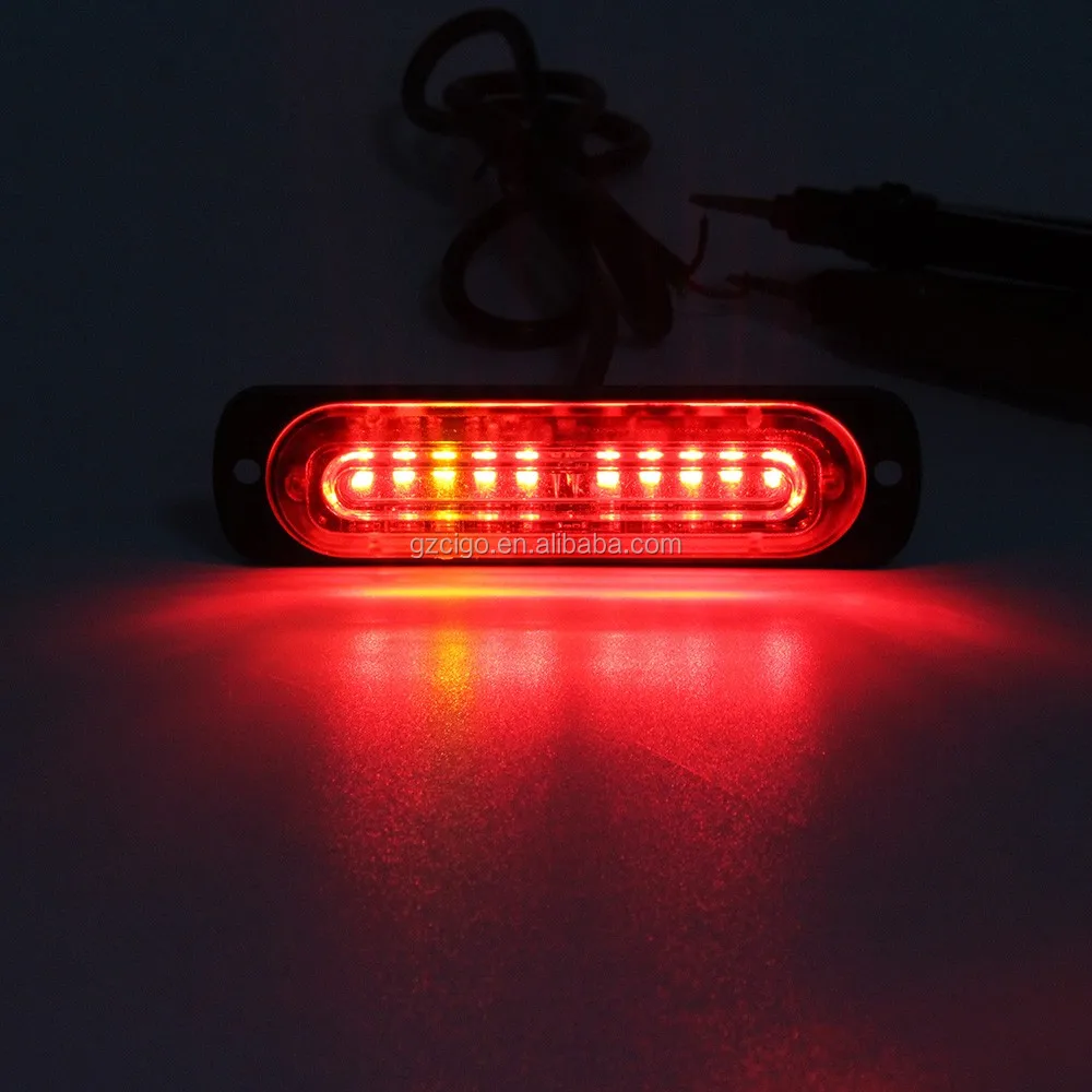 Led10t Led Warning Light 1224v Green Led Warning Strobe Light 10 Pcs