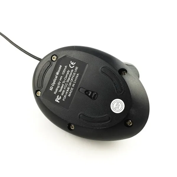 Human Engineering Mouse Delux Wired Ergonomic Vertical Mouse for PC Laptop Computer