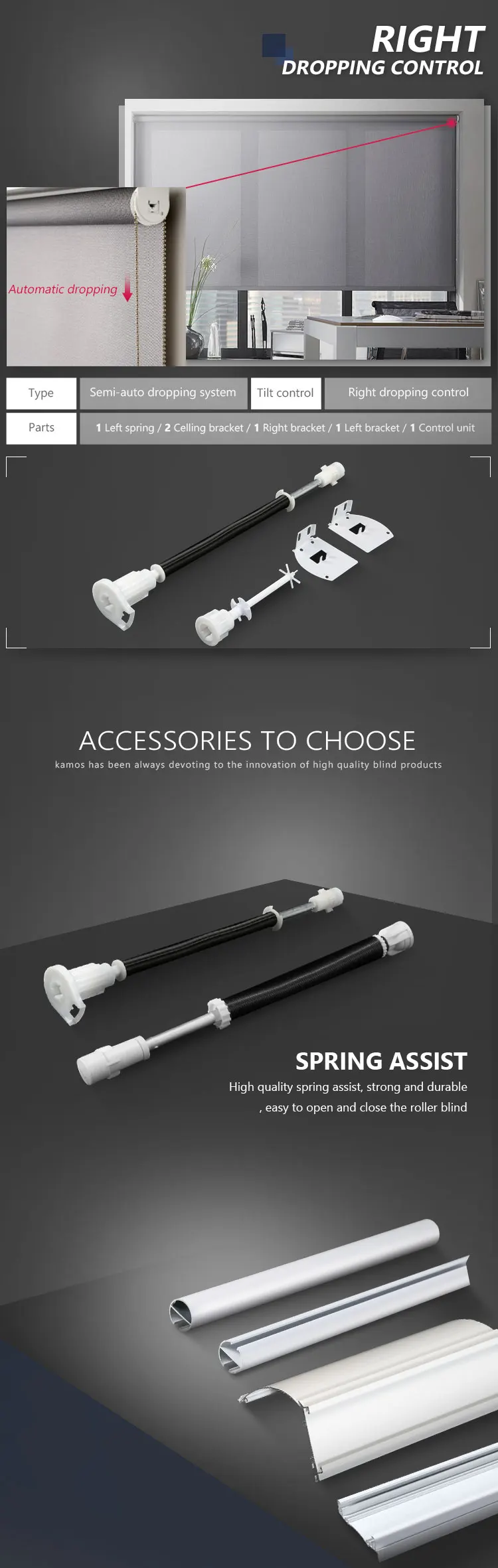 Ready Made Elegant Blackout Roller Curtains For The Living Room