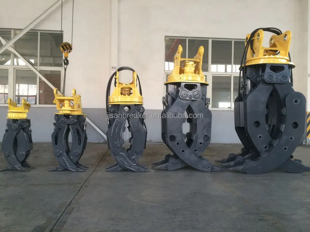 Excavator Logging Grapple Bucket Hydraulic Grapple Rock Grapple