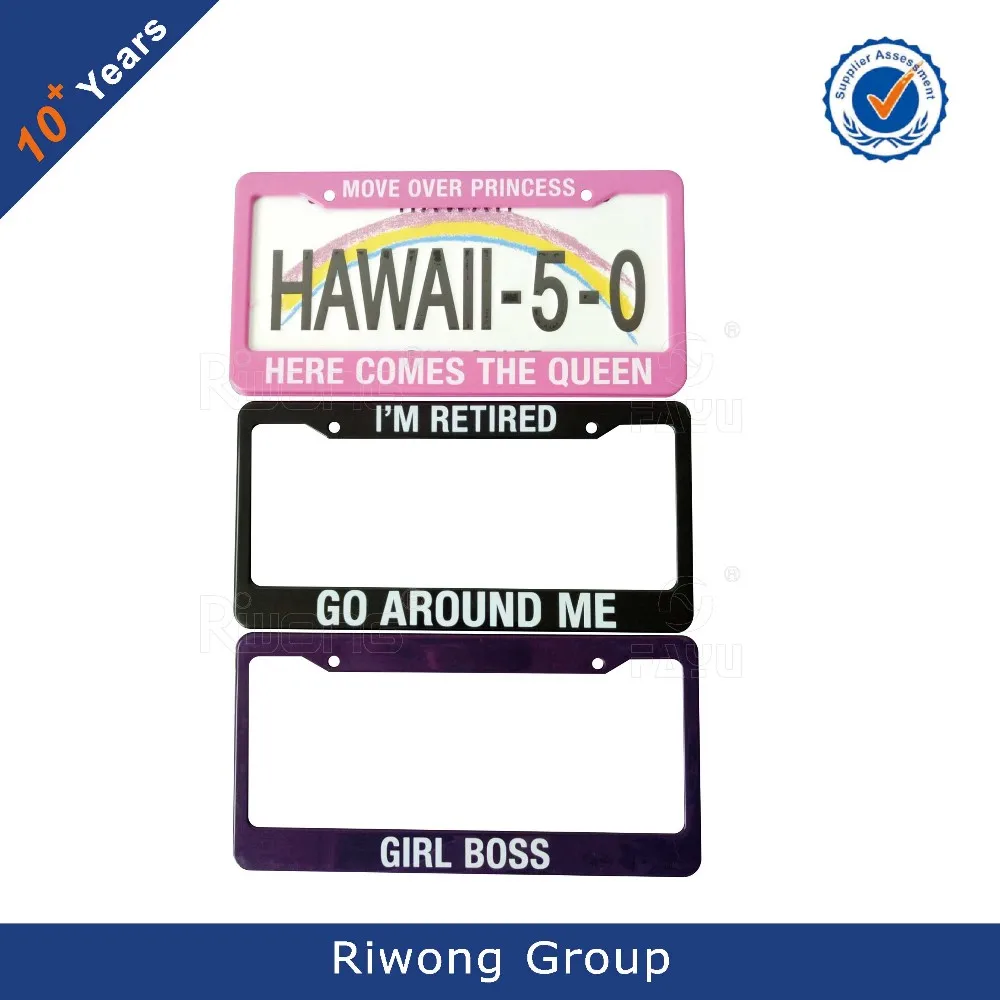 Car Plate Frame Black With Custom Logo Buy Car Plate Frame Black,Car