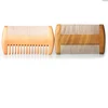 Lonsyne factory Cheap price double side tooth comb wooden lice Beard Mustache Comb