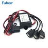 Triple USB 12V 24V to 5V DC DC Car Power Converter Step Down Buck Module 3 USB Connectors Adapter Low Heat with Auto Fuse