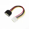 15 Pin SATA Male to Molex IDE 4 Pin Female Adapter Extension Power Cable