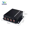 4 Audio Over FC Fiber optic Extender Converters for Broadcast system (Tx/Rx) Kit