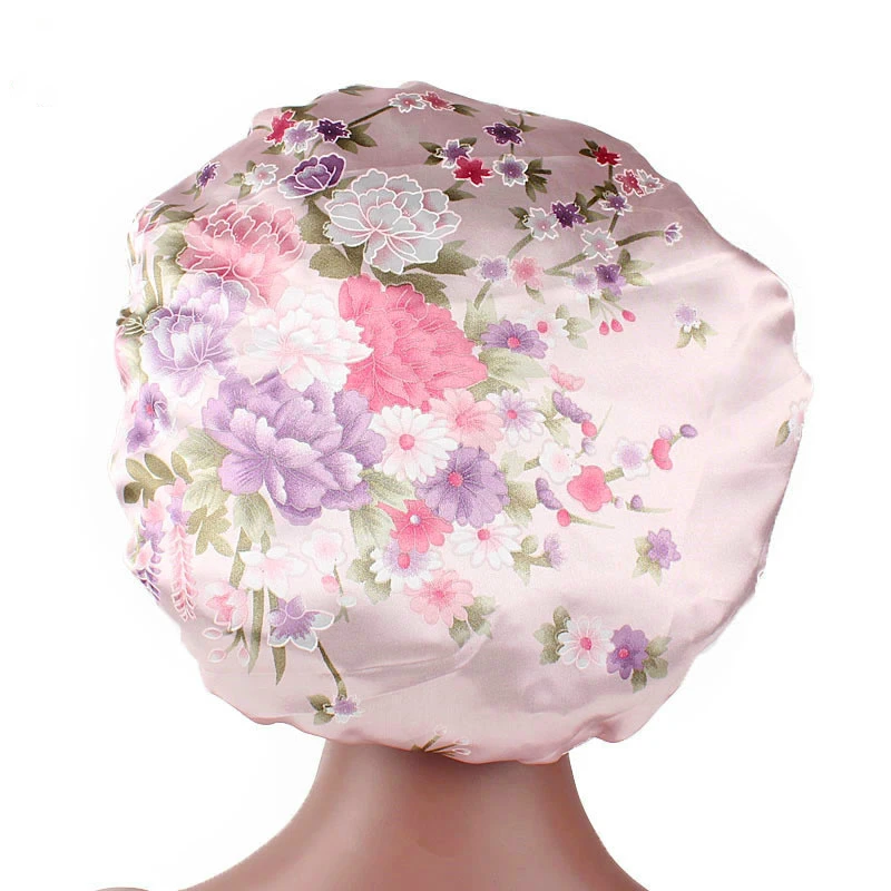 Print Silk Hair Sleep Cap Medical Hair Cap Satin Buy Print