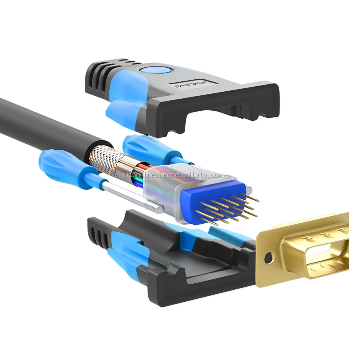 Voxlink 1m Goldplated Head Vga Cable3+6 Vga M/m Computer Cable Buy