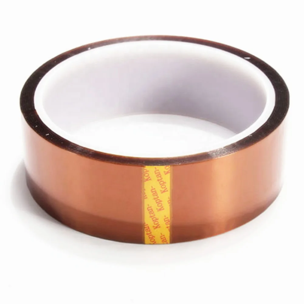 50mm 5cm x 30M Kapton Tape Sticky High Temperature Heat Resistant Polyimide