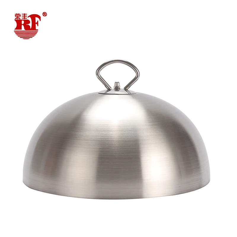 Metal Handle Plate Food Dome Cover Commercial Stainless Steel Food Domes -  China Food Domes and Food Dome Cover price
