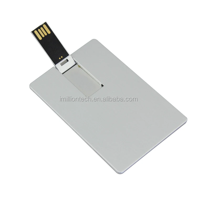 Wholesale Metal Credit Card Usb Square High Speed Promotional Gift with Laser engraving LOGO Memoria Flash Disk - ANKUX.COM
