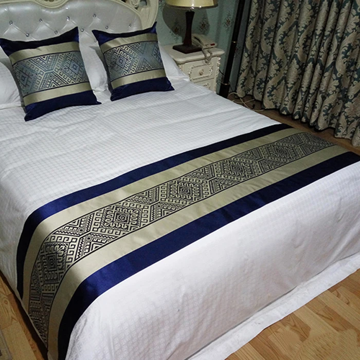 Luxury Printed Hotel Bed Runner Buy Hotel Bed Runner And Cushion