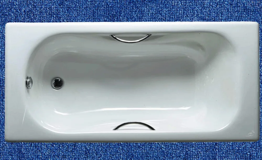 1800mm Length Drop In Cast Iron Bathtubs With Handles In Hebei China