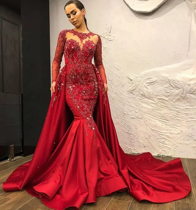 red evening gowns