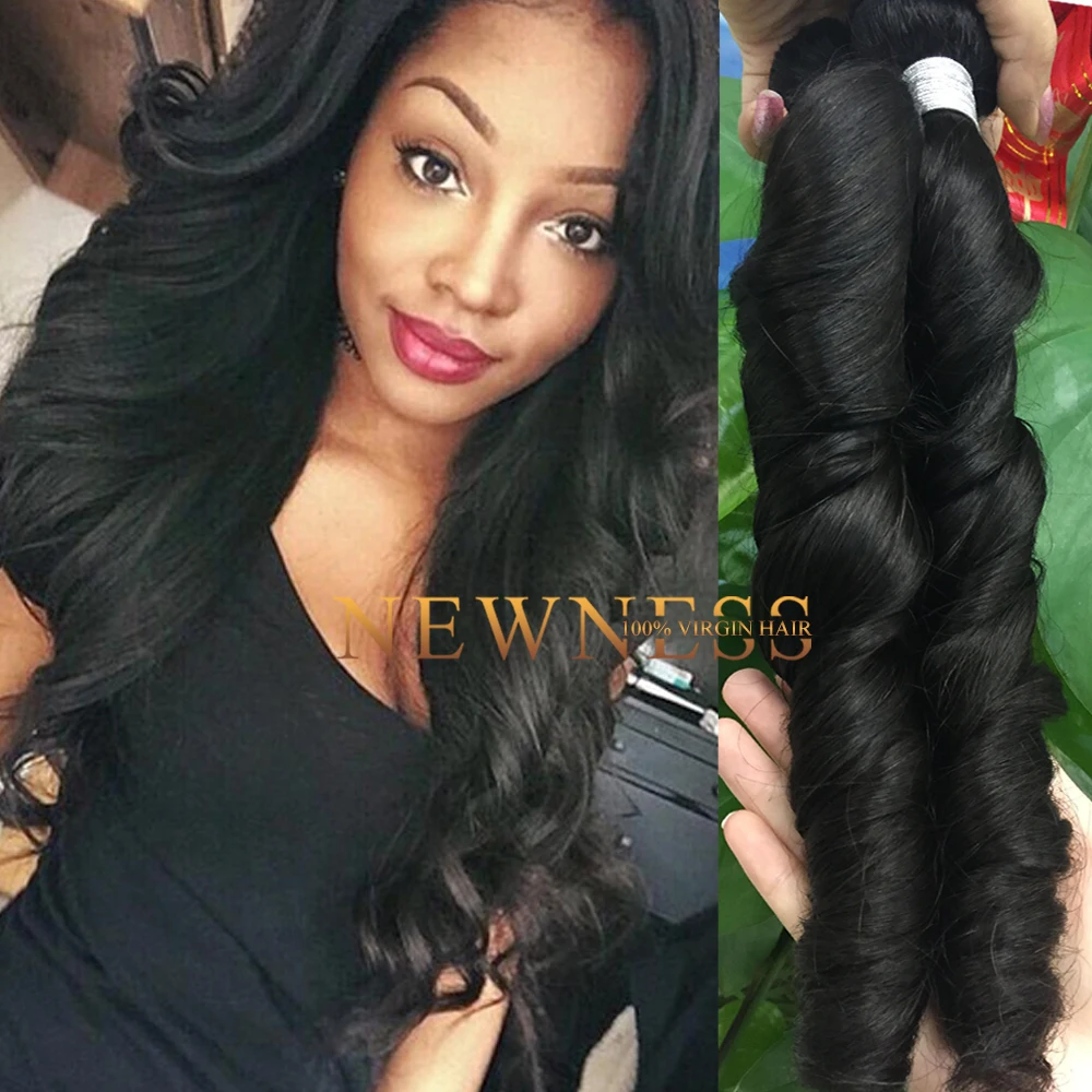 Newness Hair Mexican Human Hair Extension 3 Part Silk Base Lace