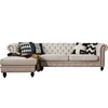 Simple type wooden sofa set designs couch living room sofa wood frame fabric sofa