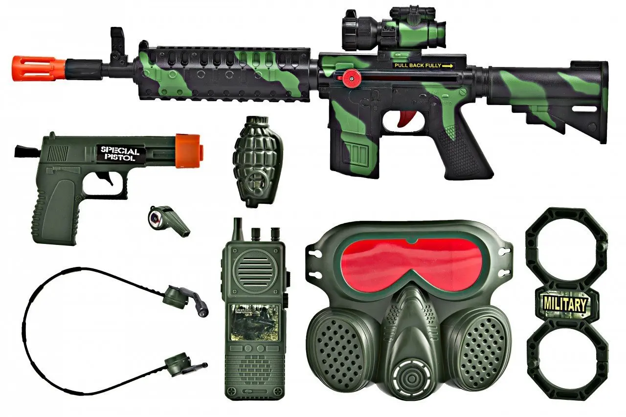 17.97. M16 Commando SWAT Force Friction Toy Gun Pretend Play Set. 