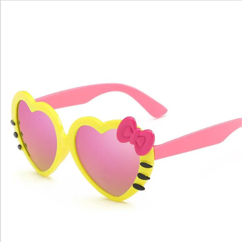 2018 Fashion Hello Kitty Cartoon Cute Heart Bow Cat Eyeglasses Shande ...