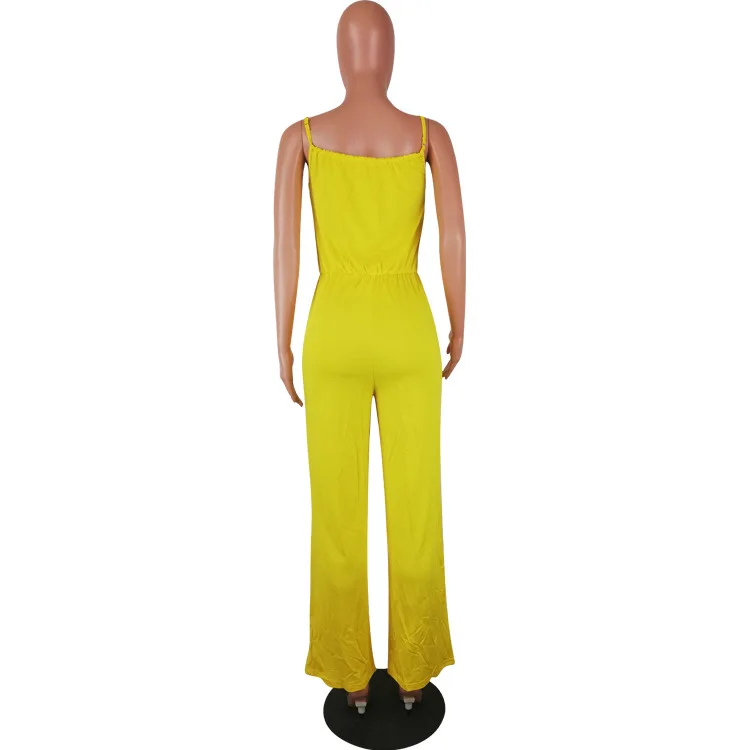 Sam661 Spandex Polyester Material One Piece Casual 3xl Mujer Wide Leg