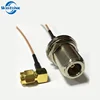 RF SMA male right angle switch N type female connectors bulkhead pigtail cable RG178 RG316