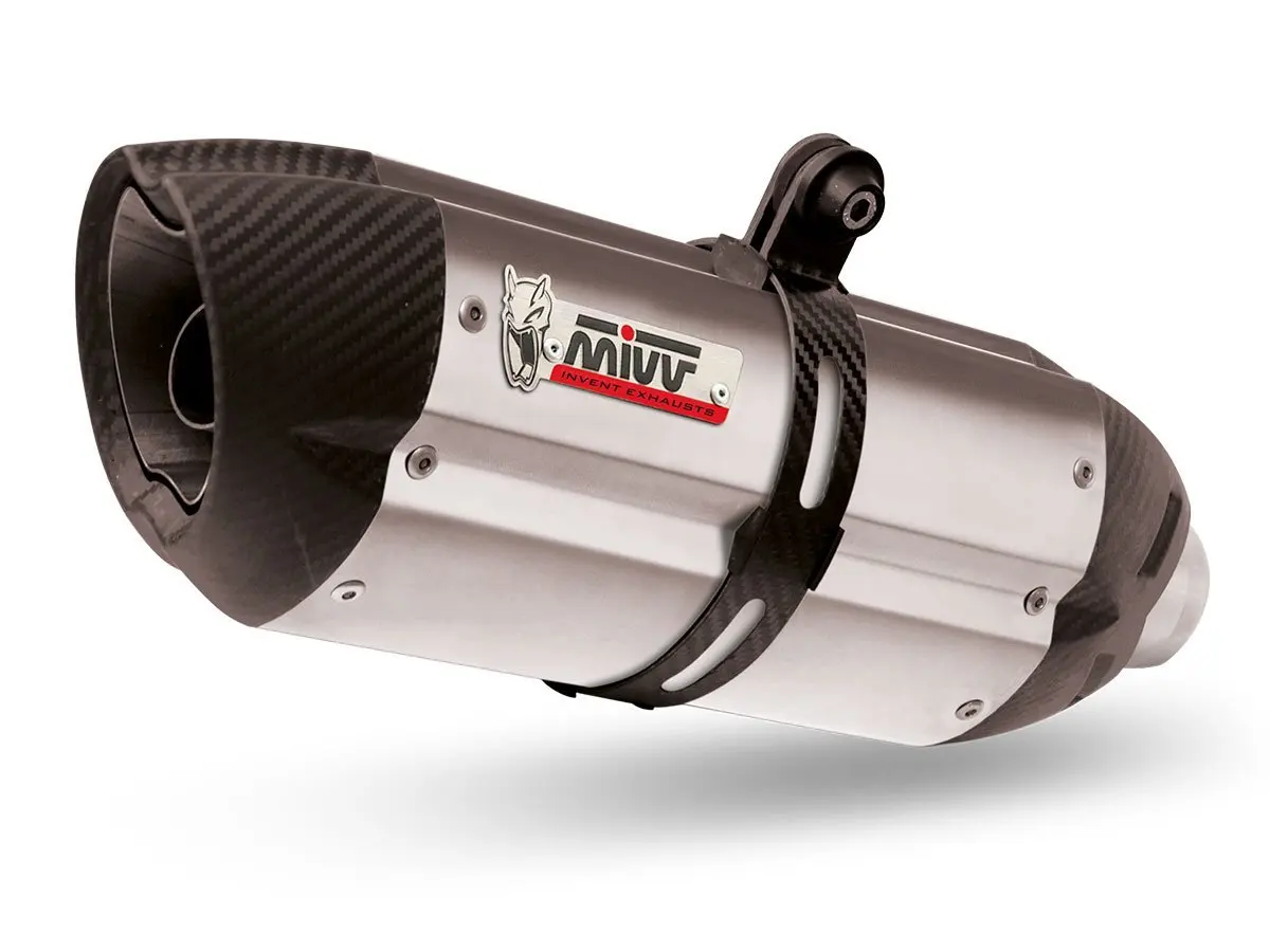 Mivv K.038.L7 KAWASAKI NINJA 300 2016 EXHAUST SLIP-ON MUFFLER SUONO STAINLESS STEEL CARBON CAP