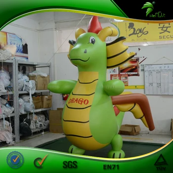 inflatable green dragon