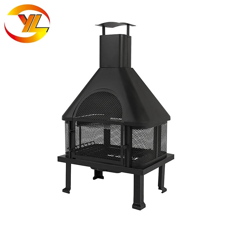 Wood Burning House Shaped Fire Place Outdoor Garden Pit With Chimney Old Country Wood Burning House Shaped Fire Place Outdoor Garden Pit With Chimney Old Country