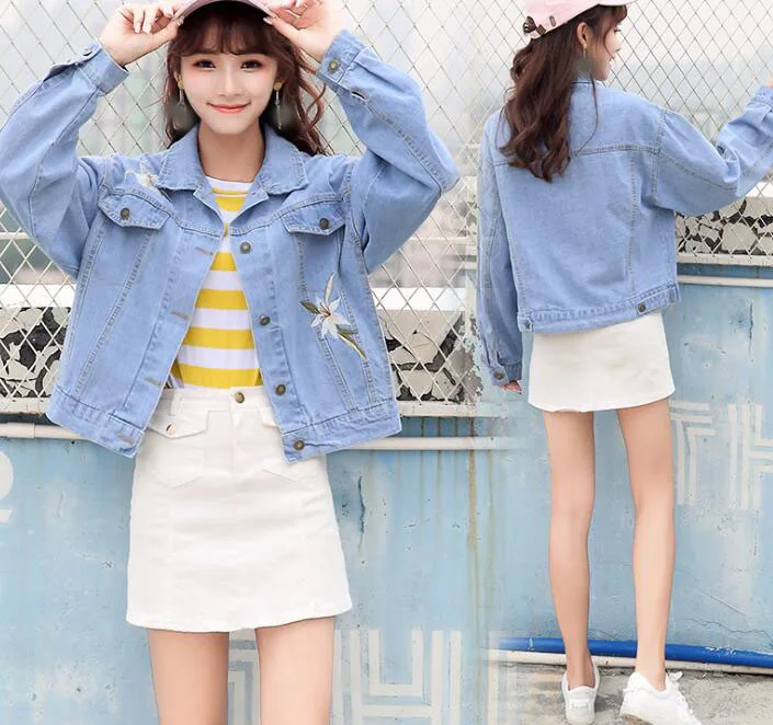 girls short denim jacket