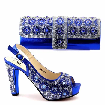 ¡envío Rápido! Juego De Zapatos Y Bolsos Azul Real Decorados Con Diamantes De Imitación Africano Para Mujer,Conjunto De Zapatos Y Bolsos Italianos A ¡envío Rápido! Juego De Zapatos Y Bolsos Azul Real Decorados Con Diamantes De Imitación Africano Para Mujer,Conjunto De Zapatos Y Bolsos Italianos A