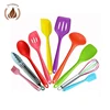 High Quality Color silicone kitchenware Silica gel kitchen set environmental cooking spatulas tools for cake decorating supplies
