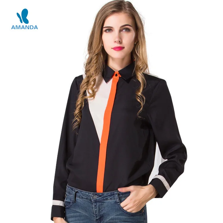 plus size formal shirts for ladies