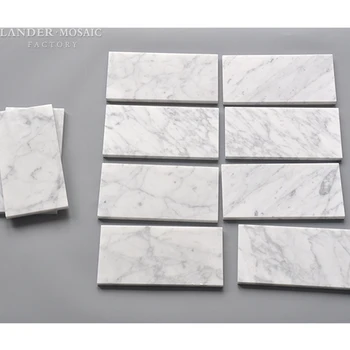 Bianco Carrara White Honed Thin Natural Marble Tiles For Bathroom Bianco Carrara White Honed Thin Natural