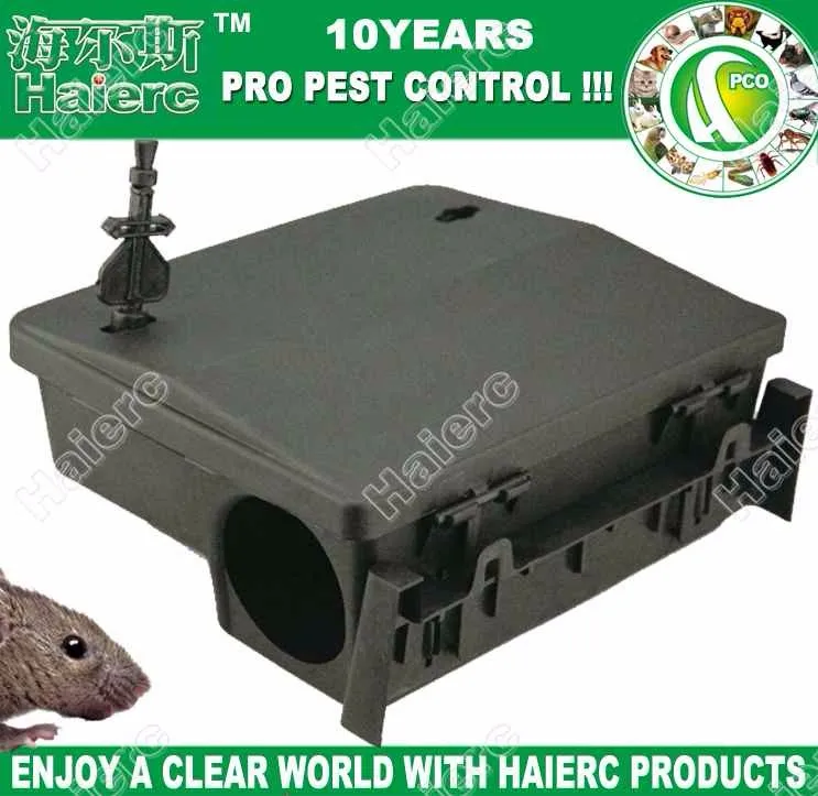 Haierc High Quality Plastic Mouse Bait Station HC2101