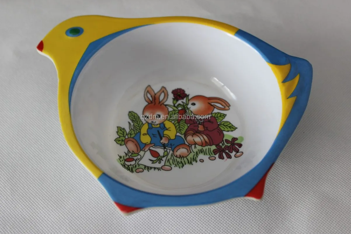 Bird Shape Melamine Dinner Bowl