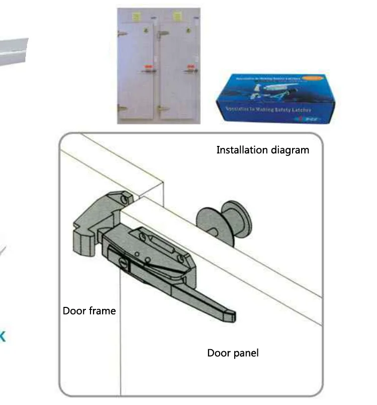 YL-1178S Release handle P1 cold room door lock safety latch price