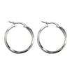 Hoyoo new design charm earring jewelry polished silver small circle silver earring hook for women