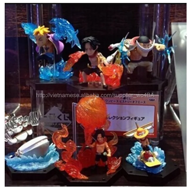 bán buôn 9cm ONE PIECE 6 Ace đóng hộp Ace nhớ lại lịch sử nhựa PVC hành động phim hoạt hình Nhật Bản cung cấp con số