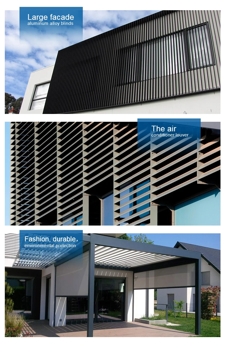 Aluminum Extruded Fins Architectural Profile Curtain Wall