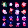 Christmas Light Cartoon Badge Children's Light Up Christmas Ornaments Light Led Flashing Lapel Pins
