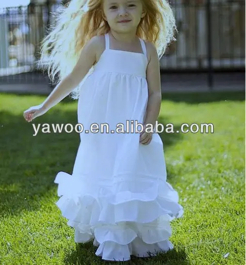 white summer dress for toddler girl