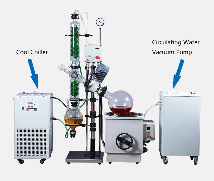 Chemical Lab Glass Distillation Rotary Evaporator Device Equipment