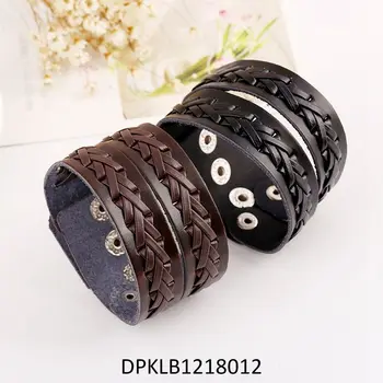 Factory Customized Latest Handmade Boy Hand Bands Leather Bracelet Boy Hand Bands Leather Bracelet