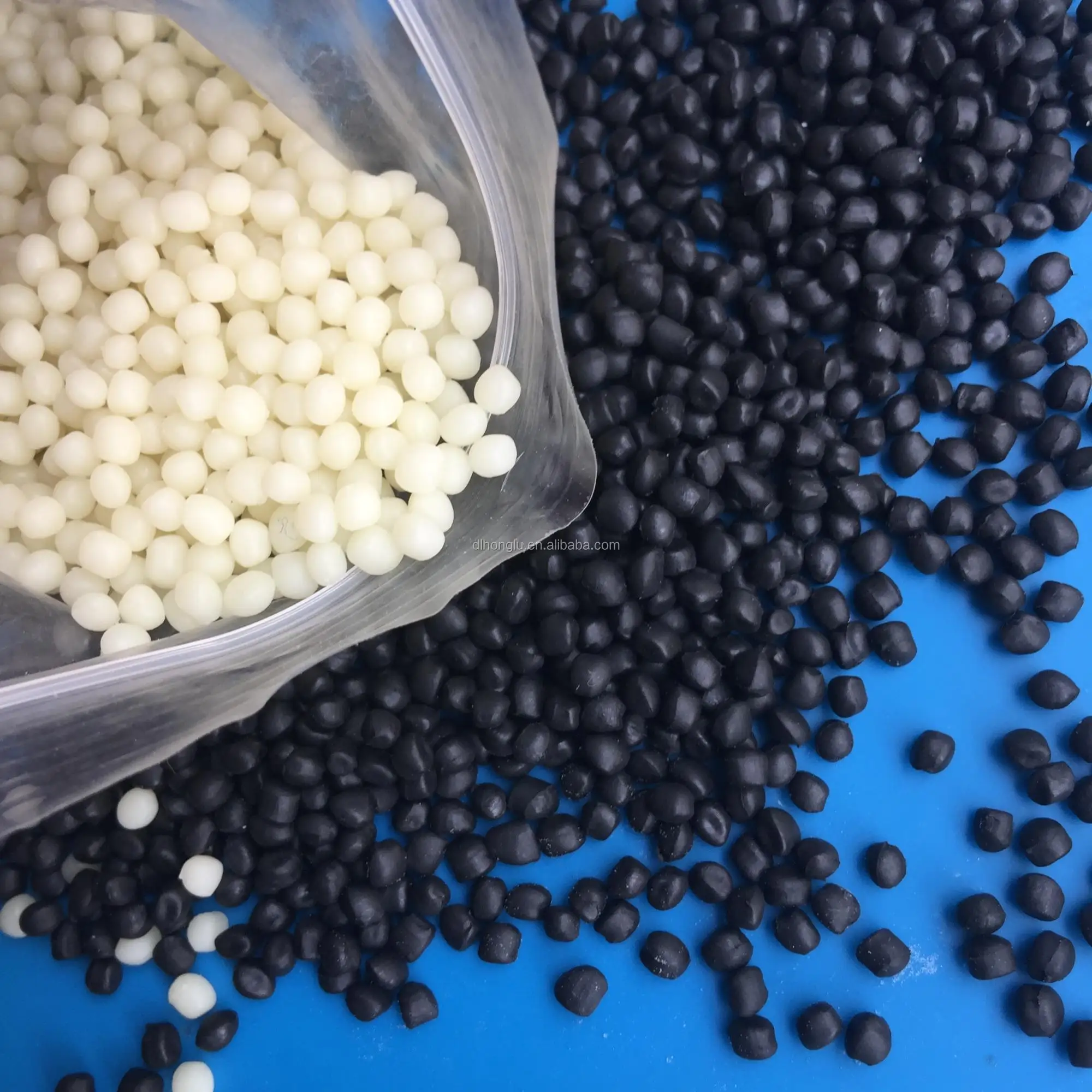 Virgin Black&white Tpv Granules/tpv Uv 42465a 12155 11180 Elastomer